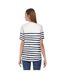 T-shirt Manches Courtes Motif/style À Rayures Breton Femme Blanc À Rayures Lyle & Scott-4