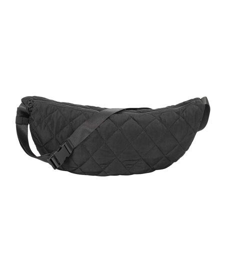 Crescent Shaped Quilted Crossbody Bag One Size Black Firetrap