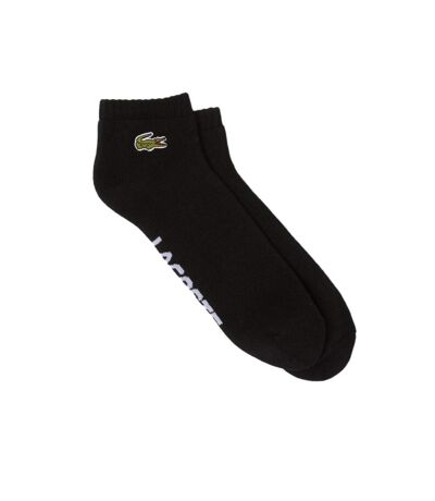 x1 paire de chaussettes noires mixte lacoste ra4184 - 39/42