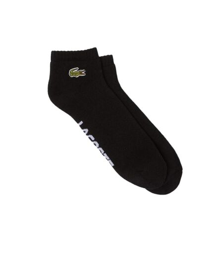 x1 paire de chaussettes noires mixte lacoste ra4184 - 39/42