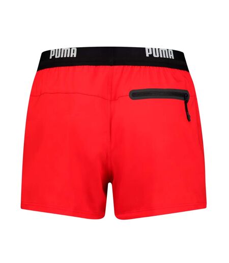 Puma Mens Repeat Logo Swimming Shorts (Red)