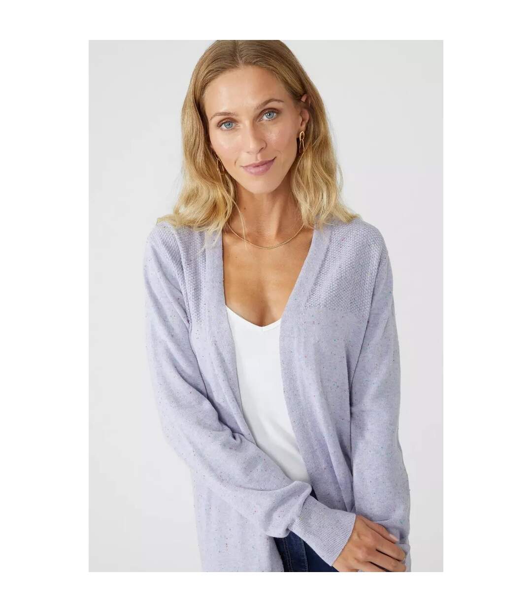 Cardigan femme bleu Mantaray