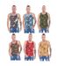 Débardeurs Motif/style Camouflage Homme Bleu Keanu-2