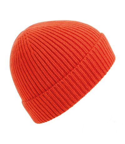 Beechfield Unisex Engineered Knit Ribbed Beanie (Fire Red)