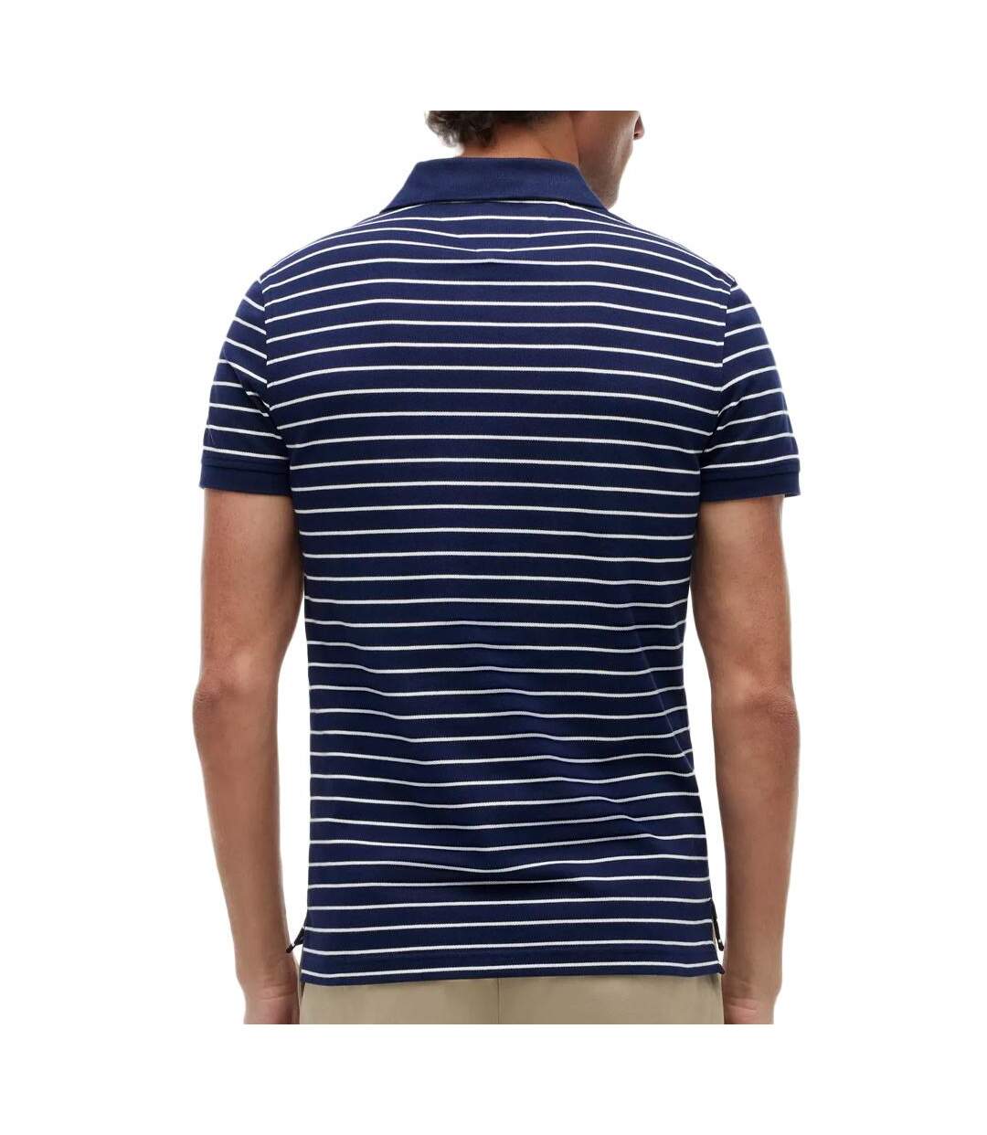 Polo marine/blanche homme tommy hilfiger 1985-2