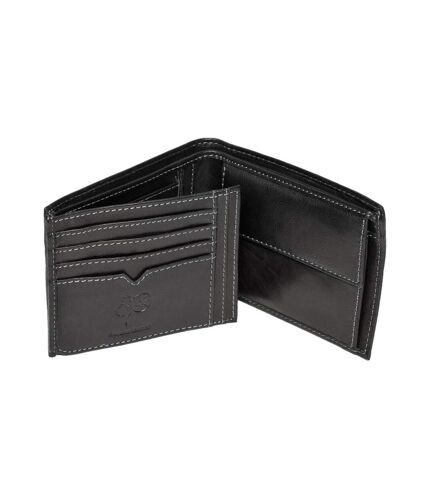 Eastern Counties Leather Mens Mark Trifold Wallet With Coin Pocket (Black) (One Size) - UTEL323