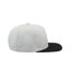 Lot de 2  casquettes avec visière plate adulte blanc / noir Atlantis-4