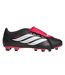 Mens Predator Firm Ground Football Boots Black Red Adidas-1
