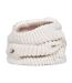 Cache-Cou Femme Épais Tricot avec Doublé Polaire-1