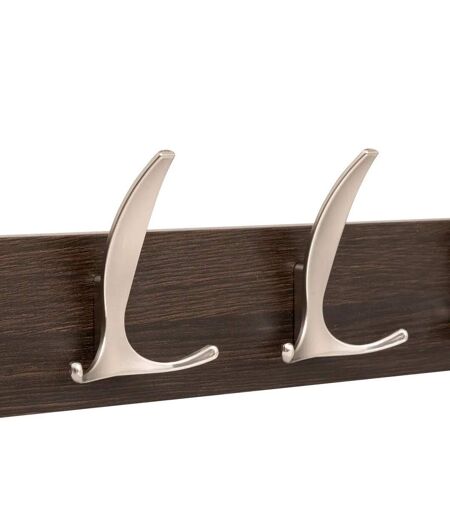Patère 4 Tiges Design Ziny 45cm Marron