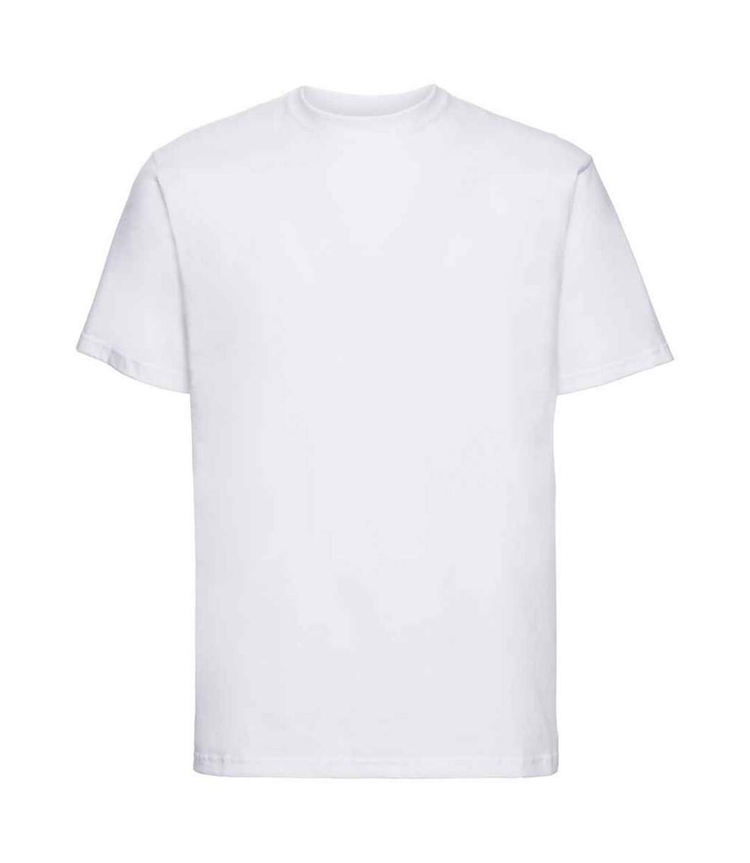Unisex Adult Super Ringspun Cotton Classic T-shirt White Russell-1