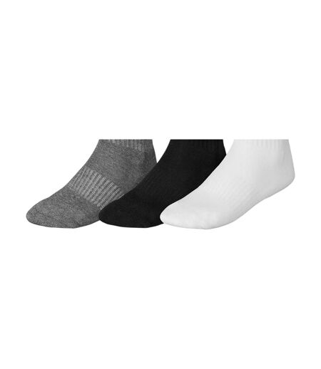 Lot De 3  Chaussettes Entraînement Adulte Gris Noir Blanc Mizuno