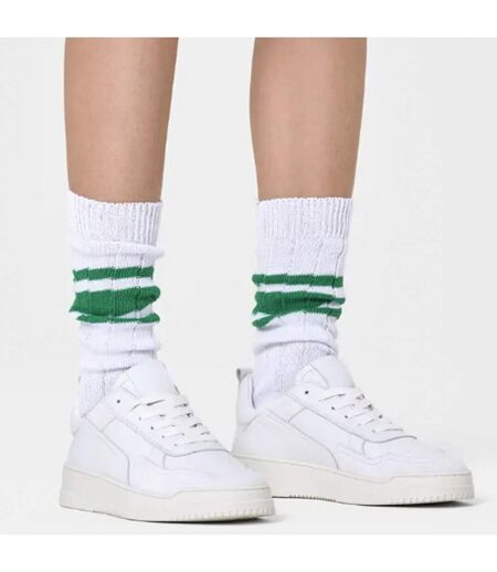 Classic Striped Chunky Rib Sport Socks for Men and Women