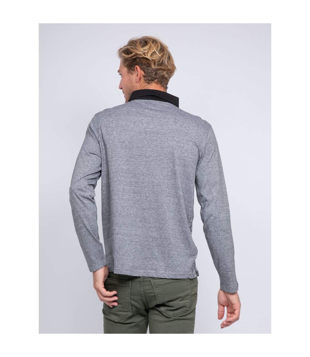 Polo manches longues pur coton PLOVIS-2