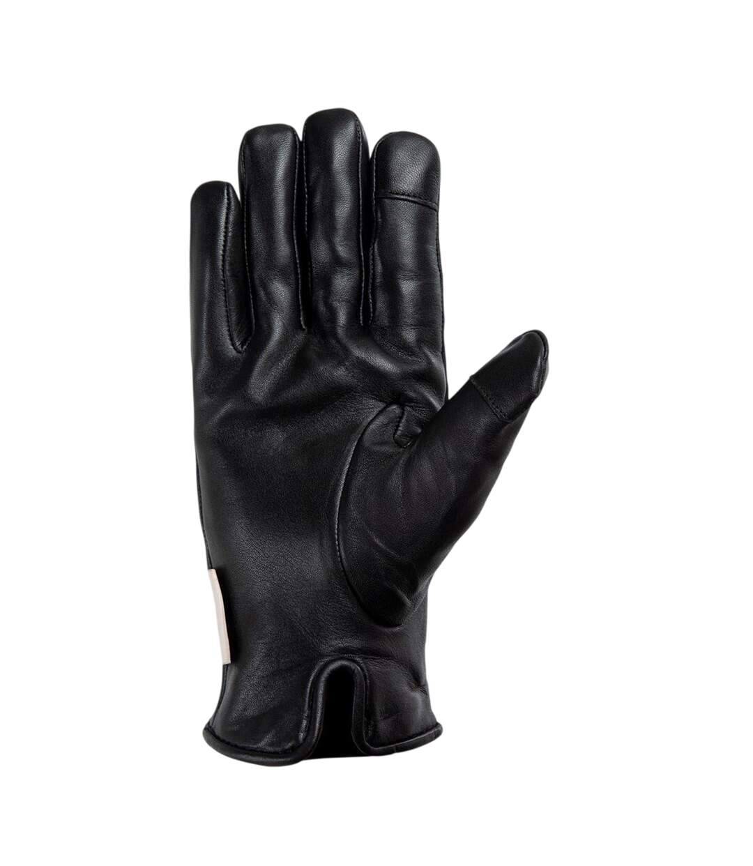 Mens Sheepskin 3 Point Stitch Glove Black Pretty Green-2