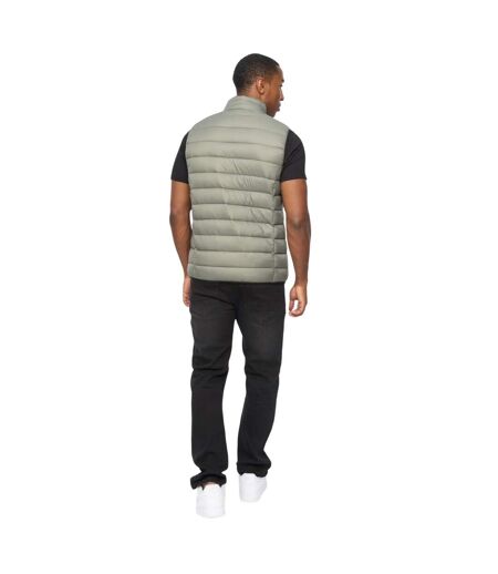 Mens Gattering Mve Quilted Gilet Sage Crosshatch