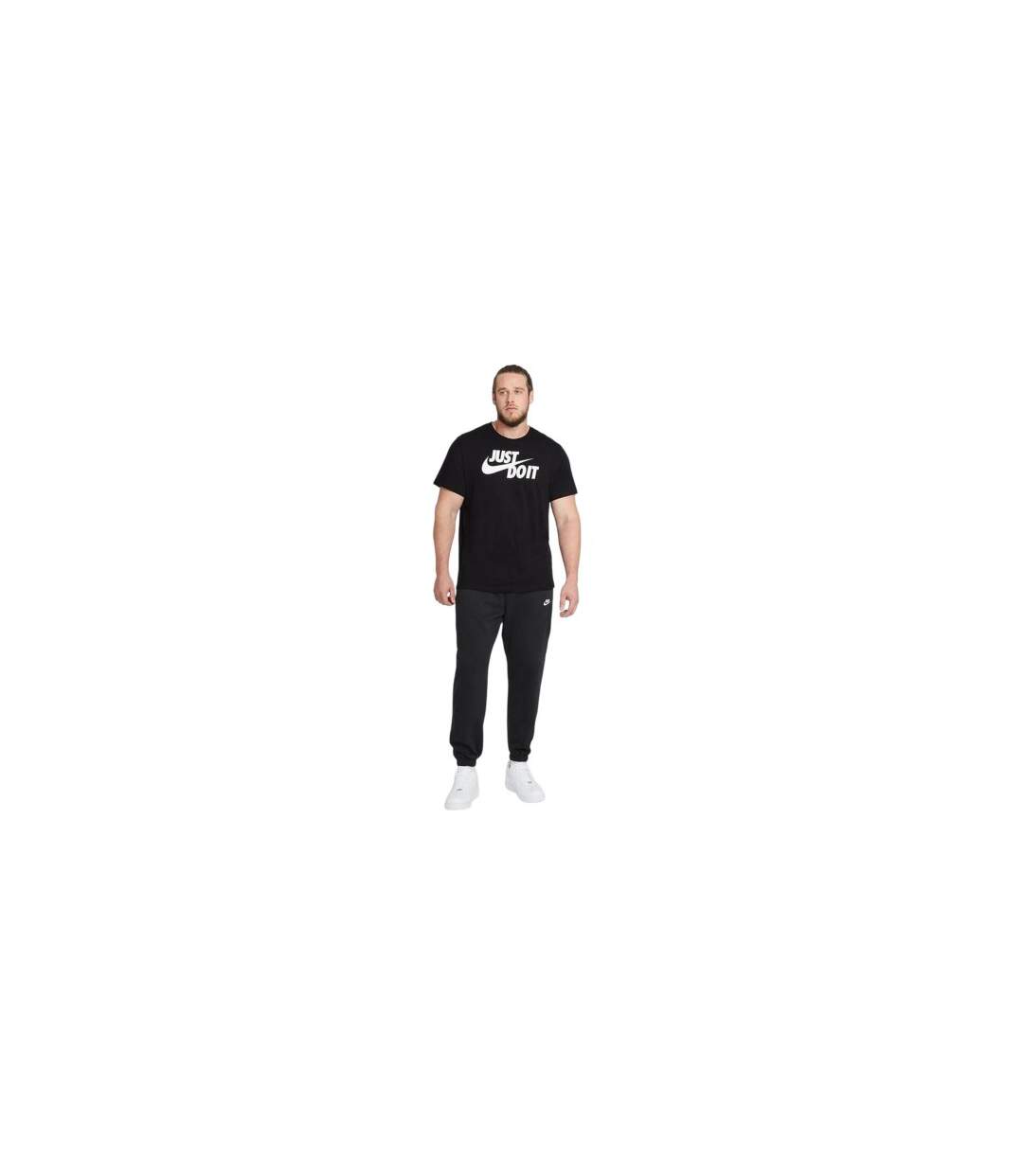T-shirt Motif/style Swoosh Just Do It Homme Noir Blanc Nike-1