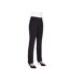 Womens/ladies Liberty Slim Leg Chinos Black Brook Taverner-1