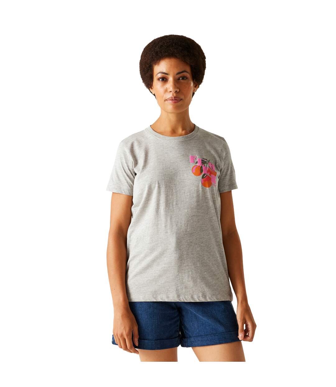 T-shirt filandra vx fleur femme gris chiné Regatta-3