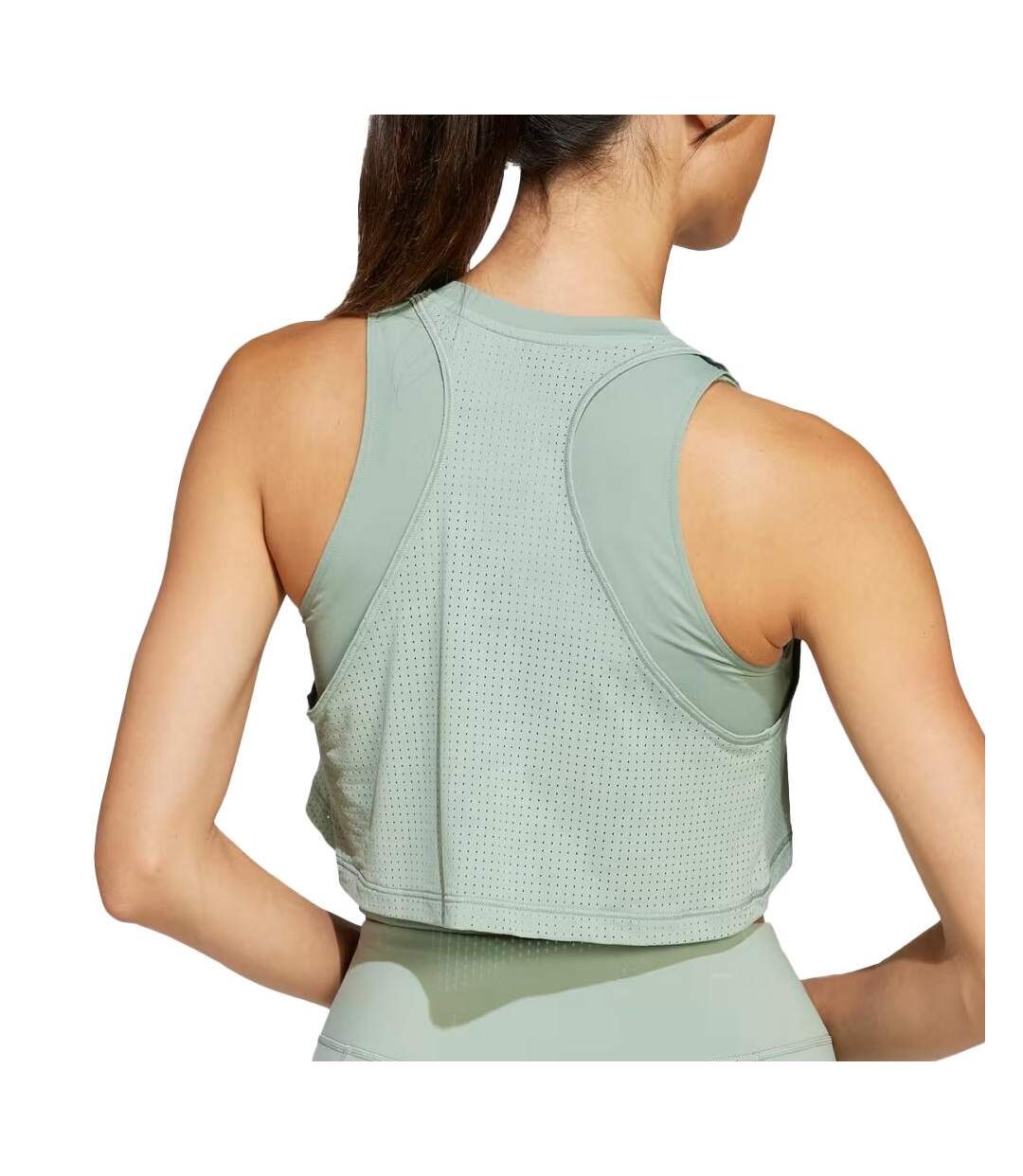 Débardeur vert femme adidas cool-2