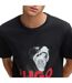 Mens Dayaking Dog T-shirt Black Hugo-4