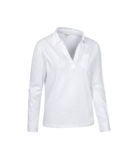 Polo Brae Femme Blanc Mountain Warehouse