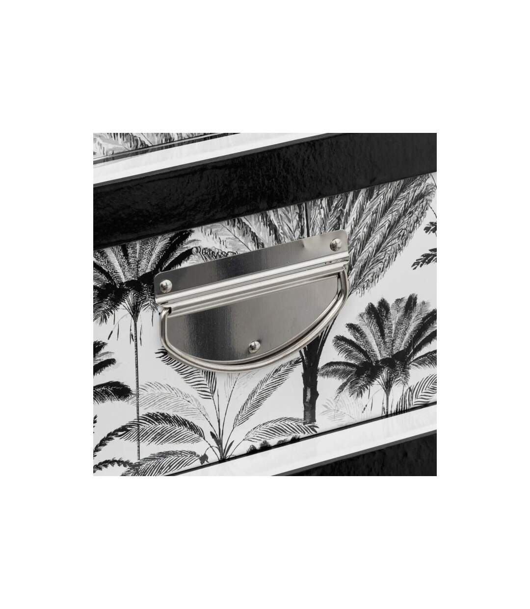 Lot de 6 Boîtes de Rangement Dolce Vita 48cm Noir & Blanc-2
