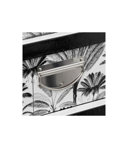 Lot de 6 Boîtes de Rangement Dolce Vita 48cm Noir & Blanc