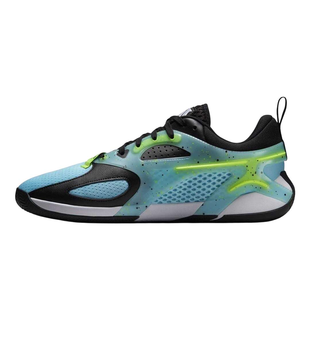 Mens Jordan Speckle Basketball Shoes Blue Black Lime Nike-2