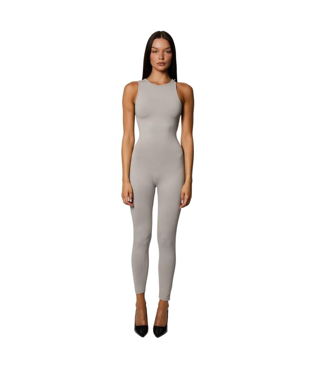Combinaison Sans Manches Femme Gris Honeyz-4
