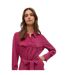 Robe Chemisier Mi-longue Olla Femme Rouge Prune Vero Moda-2