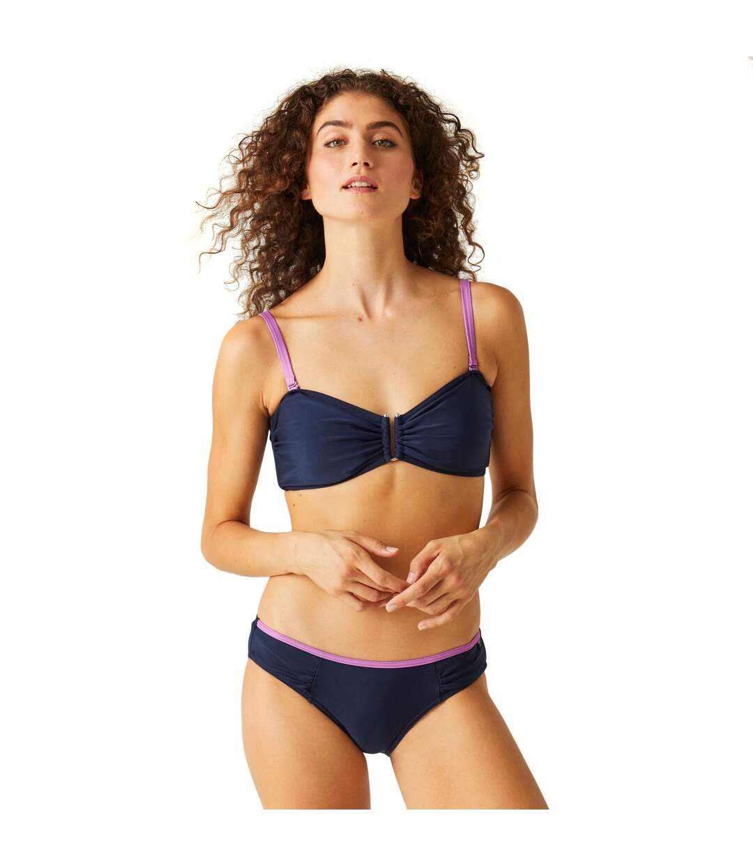 Haut de maillot de bain aceana femme bleu marine / violet Regatta-4