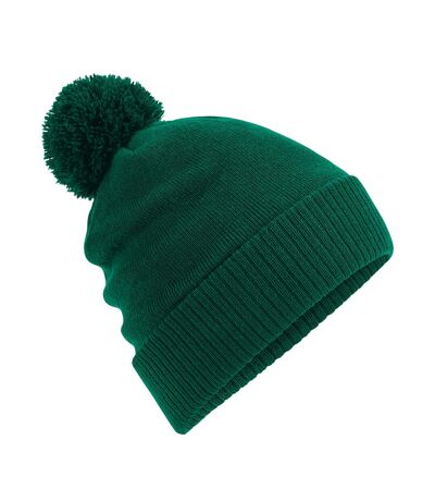 Bonnet snowstar adulte vert bouteille Beechfield