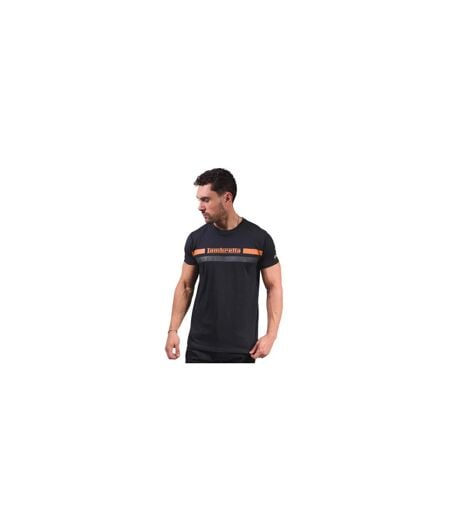 T-shirt Motif/style Rayure Sur Poitrine Homme Bleu Marine Lambretta