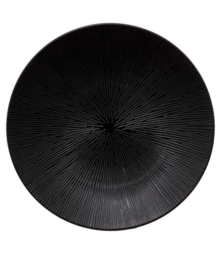Lot de 6 Assiettes Plates Atelier 27cm Noir