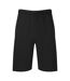 Mens Iconic Jersey Shorts Black Fruit Of The Loom-2