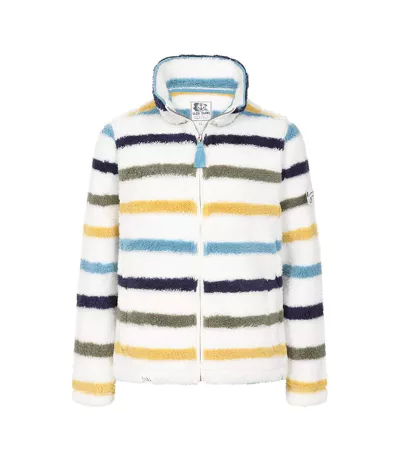 Veste Polaire Femme Blanc Kaki Lazy Jacks