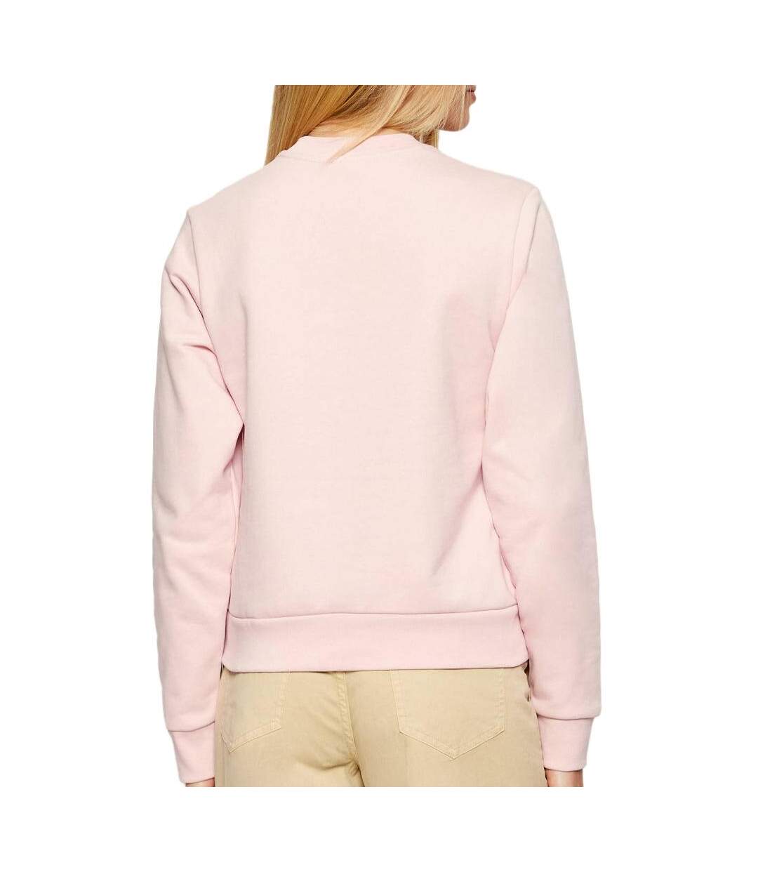 Sweat rose femme lacoste relaxed fit fleece - 32-2