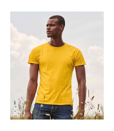 T-shirt Iconic Hommes Jaune Fruit Of The Loom