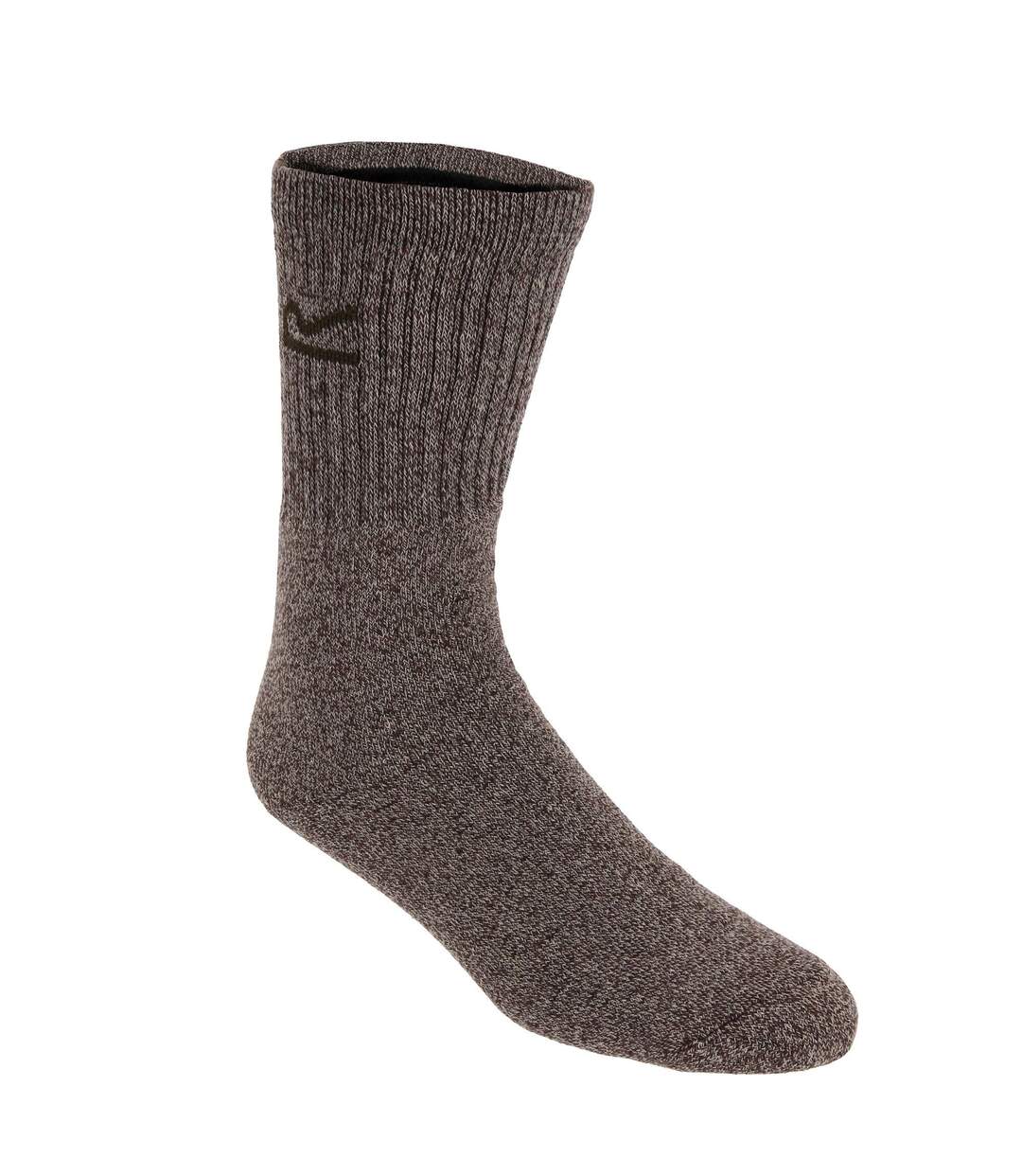 Lot de 3  Chaussettes paires homme marron marne Regatta-4