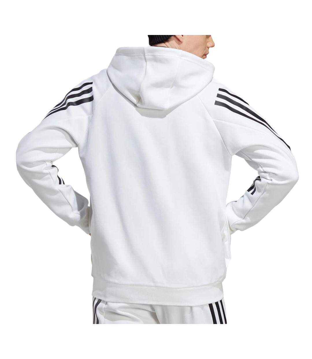 Sweat zippé Blanc Homme Adidas IC8258 - M-2