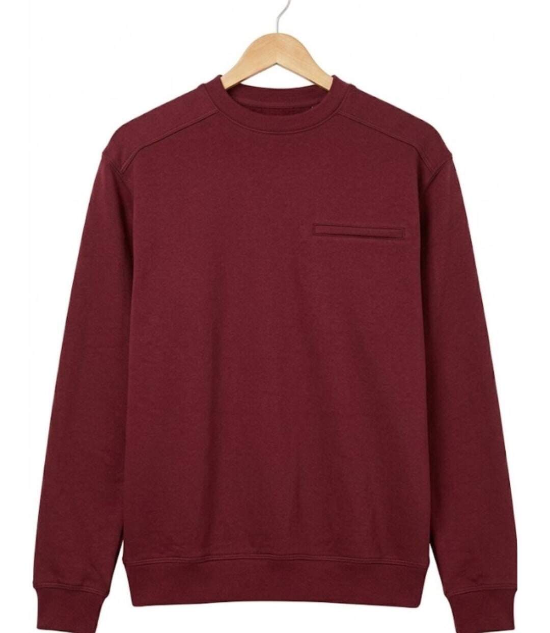 CHALLENGER BULGARE3 — Sweat col rond bordeaux : style raffiné et finitions soignées-2