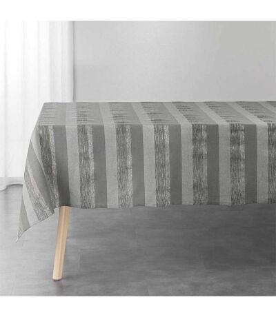 Nappe en Coton Tissée Eldora 140x240cm Gris