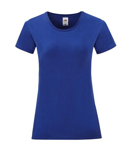 T-shirt iconic femme cobalt Fruit of the Loom Fruit of the Loom