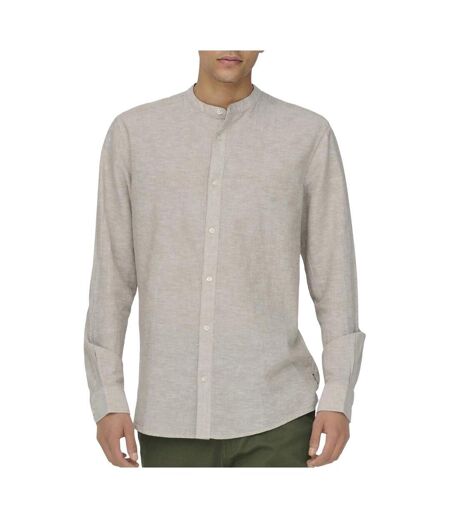 Chemise grise clair homme only & sons caiden