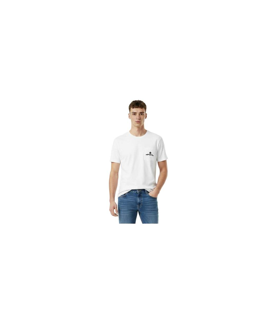 Mens Classic Short-sleeved T-shirt White Jack Wills-1