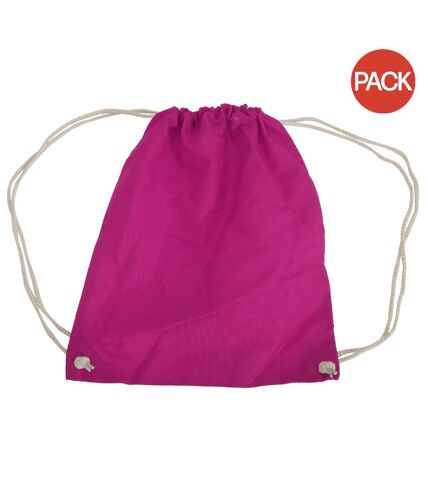 Lot de 2  Sac de gym 12 litres taille unique fuchsia Westford Mill