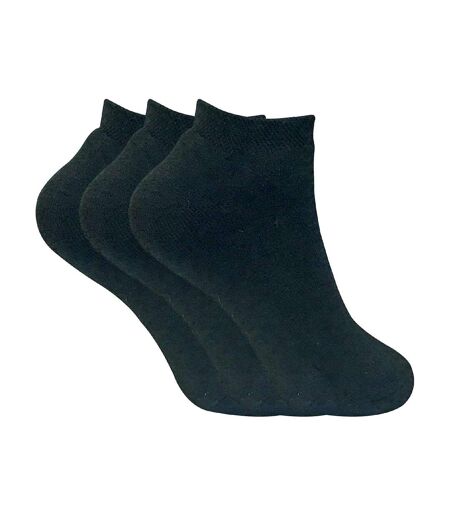 3 Pairs Ladies Cushioned Low Cut Thermal Trainer Socks
