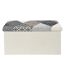 Banc coffre pliable Patchwork gris