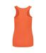 Just Cool Girlie Fit Sports Ladies Vest / Tank Top (Electric Orange)